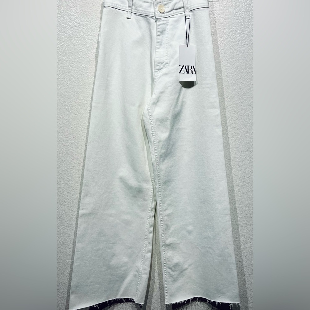 Zara The Marine Straight Jeans in Off White - NWT - Size 2 (Women’s)